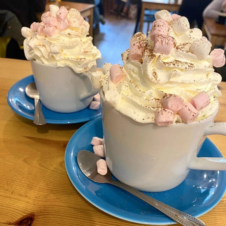 Freshly made coffee at Brown Bag Cafe Skipton